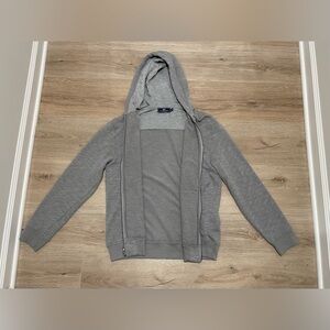 Vineyard Vines Men's Medium Grey Zip-up Hoodie Sweatshirt with Logo